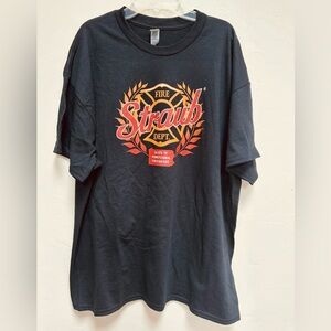 NEW Straub Brewing Fire Dept.Tee Shirt Salute To Pennsylvania Firefighters XL